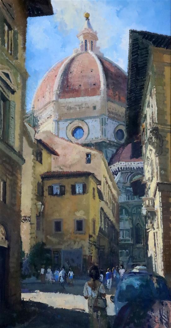 Follower of Ken Howard The Duomo, Florence 26 x 13.75in.